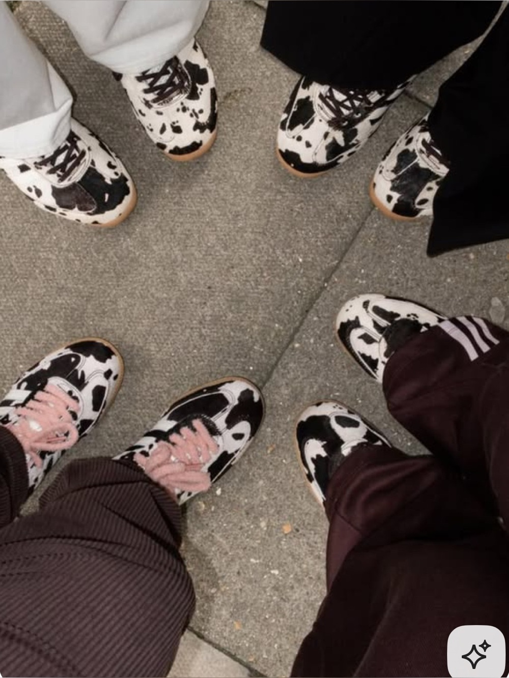 adidas Women's Sneaker in Cow-Print Brown, White & Pink - Picture 4 of 7